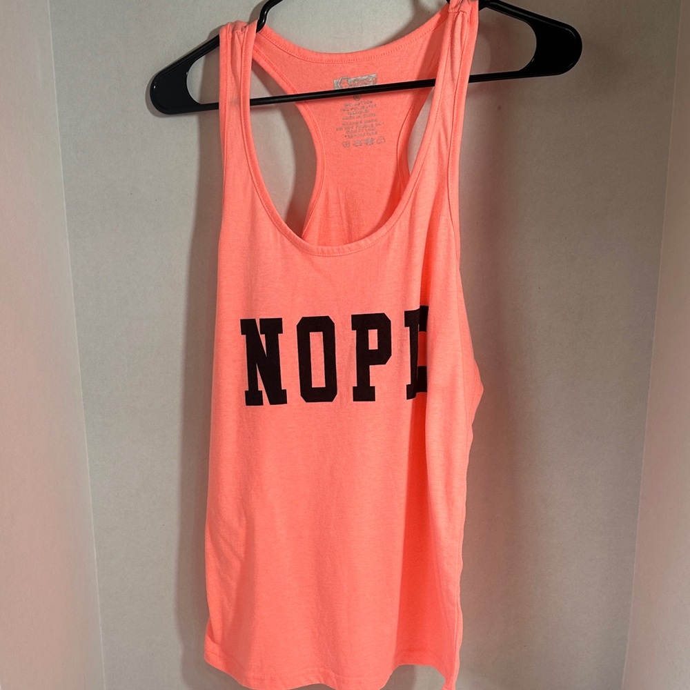 Series 8 neon orange workout tank top size extra large
